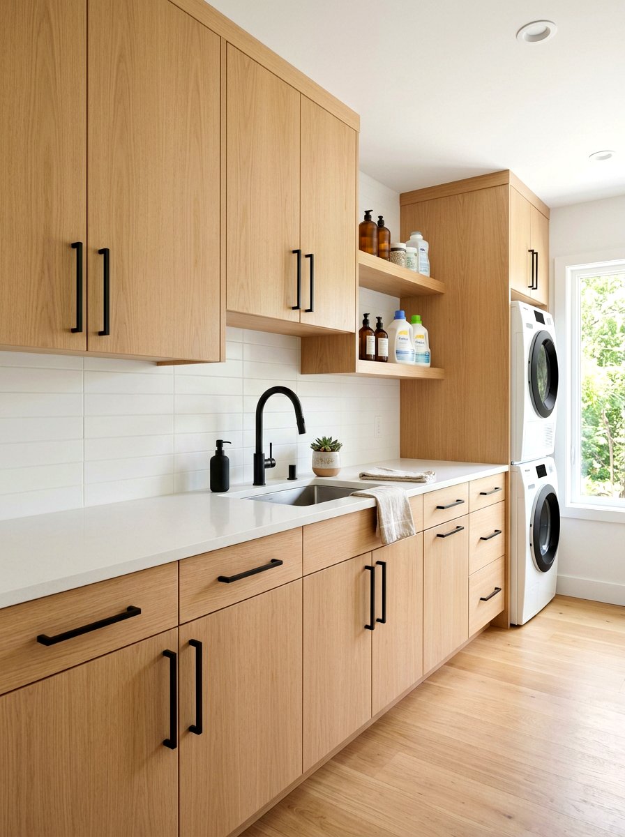 Laundry room hardware - 30 laundry room ideas