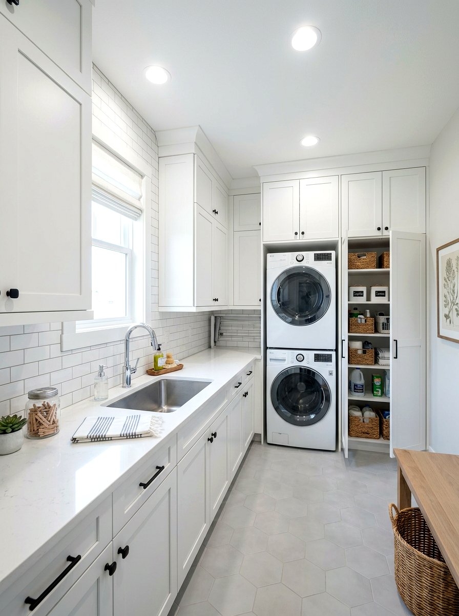 Laundry room pantry with sink - 30 laundry room pantry combo ideas