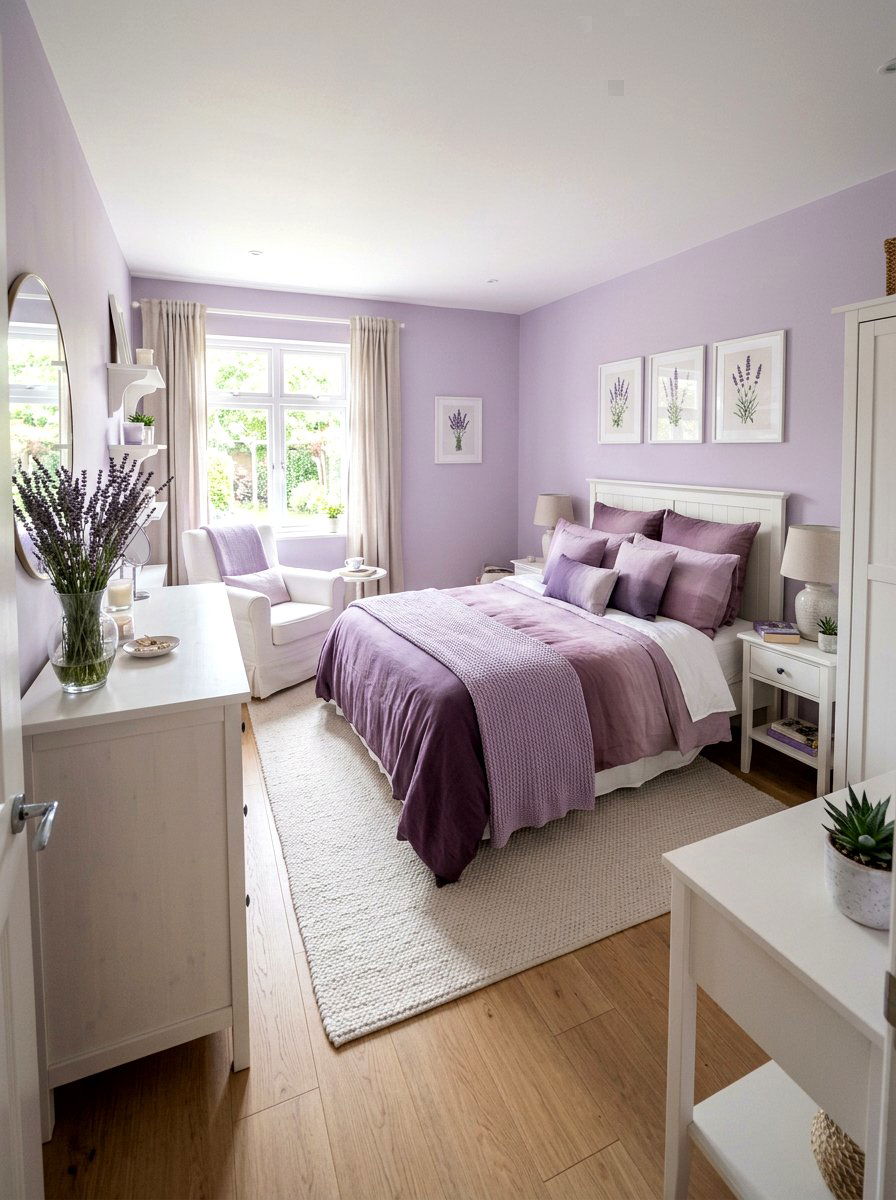 Lavender Aesthetic Bedroom - 30 dreamy girly bedroom ideas