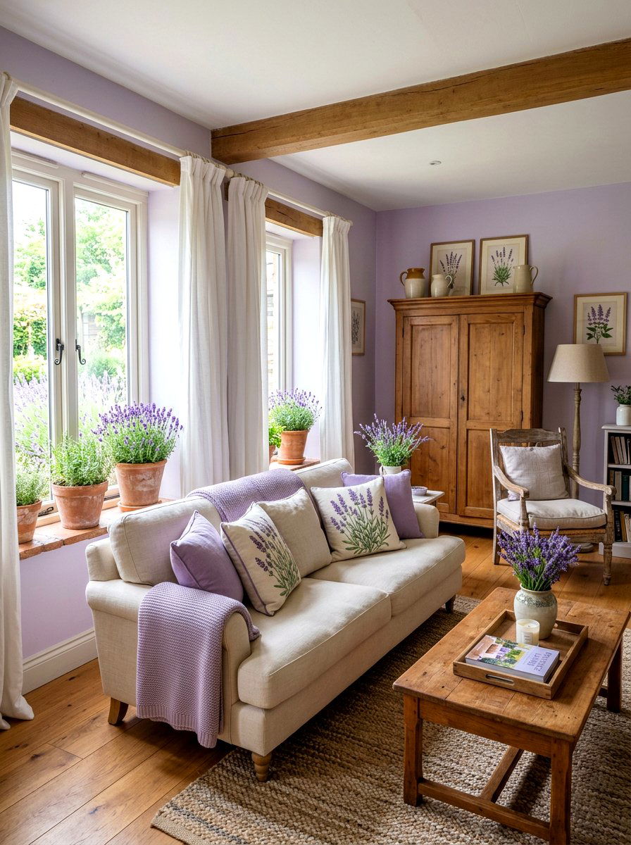 Lavender Decor Living Room - 30 French country living room ideas