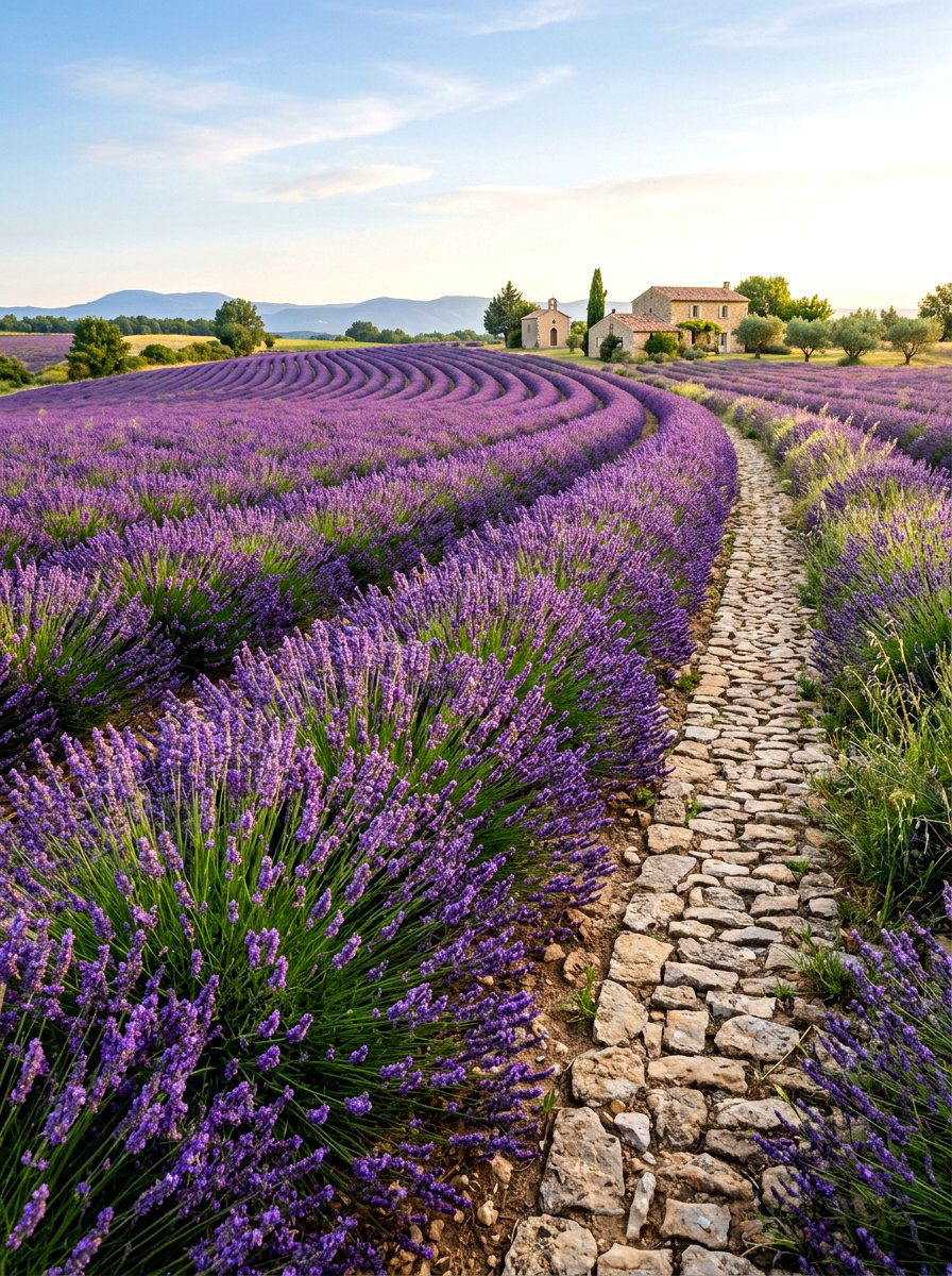 Lavender Field - 30 drought smart backyard ideas
