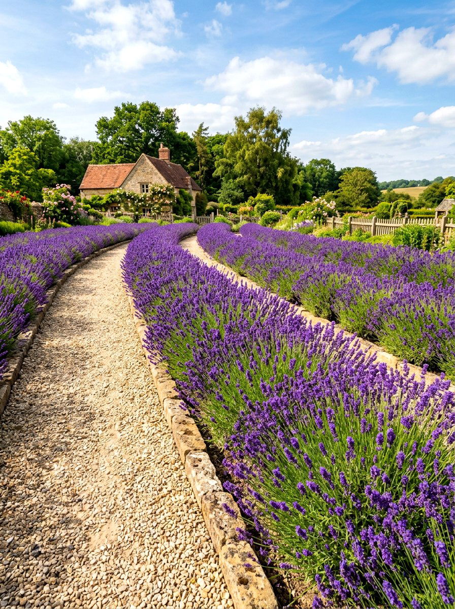 Lavender Garden - 30 French country garden ideas