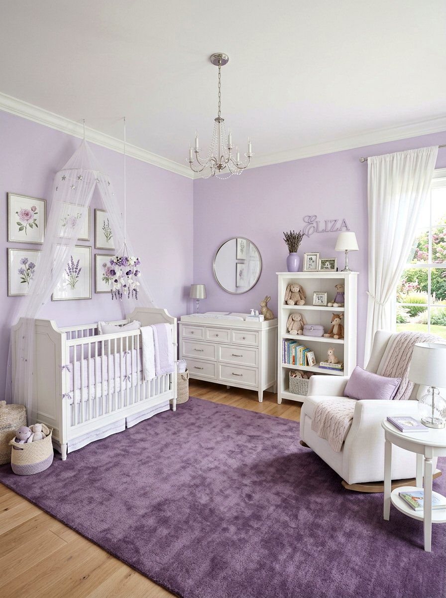 Lavender Girl Nursery - 30 girl nursery ideas