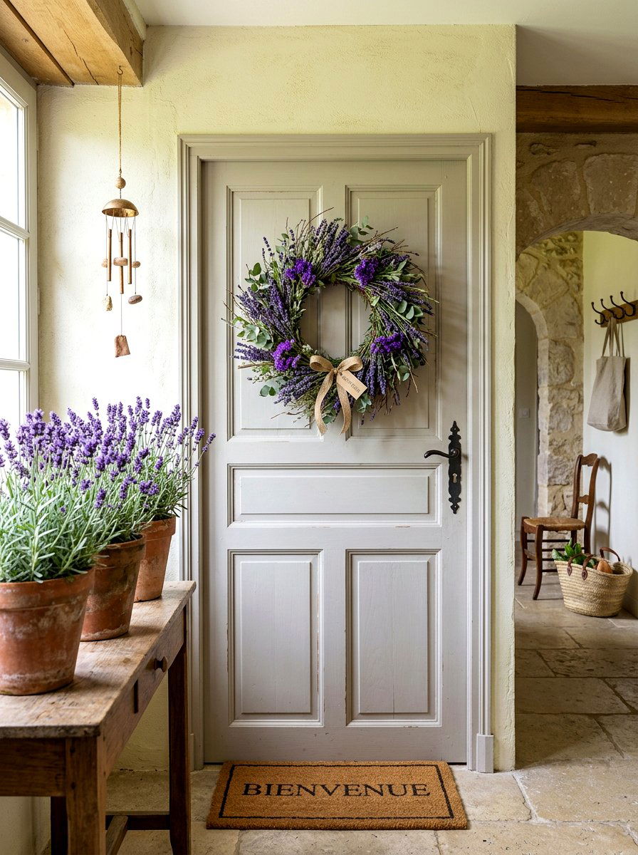 Lavender Herb Wreath - 30 spring wreath ideas