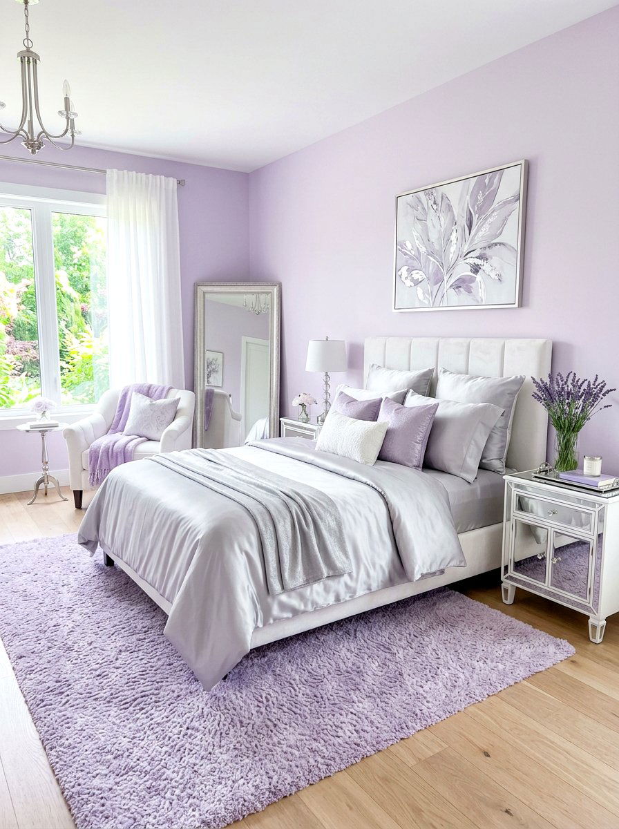 Lavender Hues Bedroom - 30 calming bedroom ideas