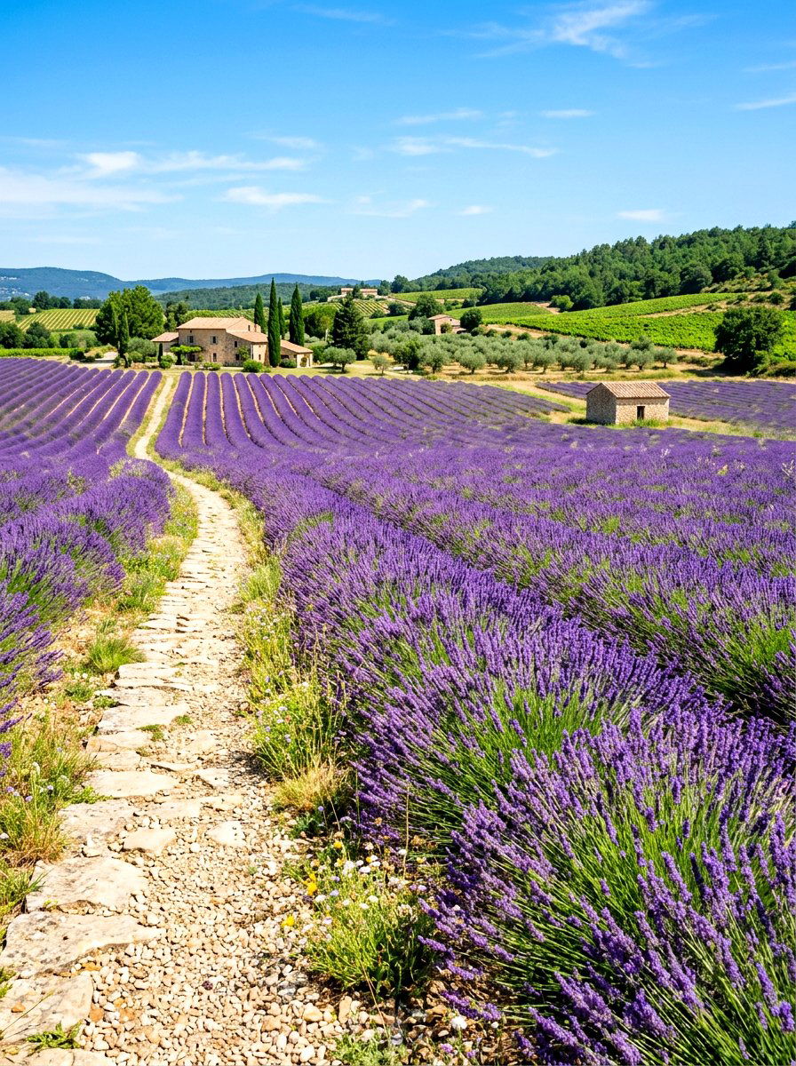 Lavender Landscape - 30 drought friendly backyard ideas