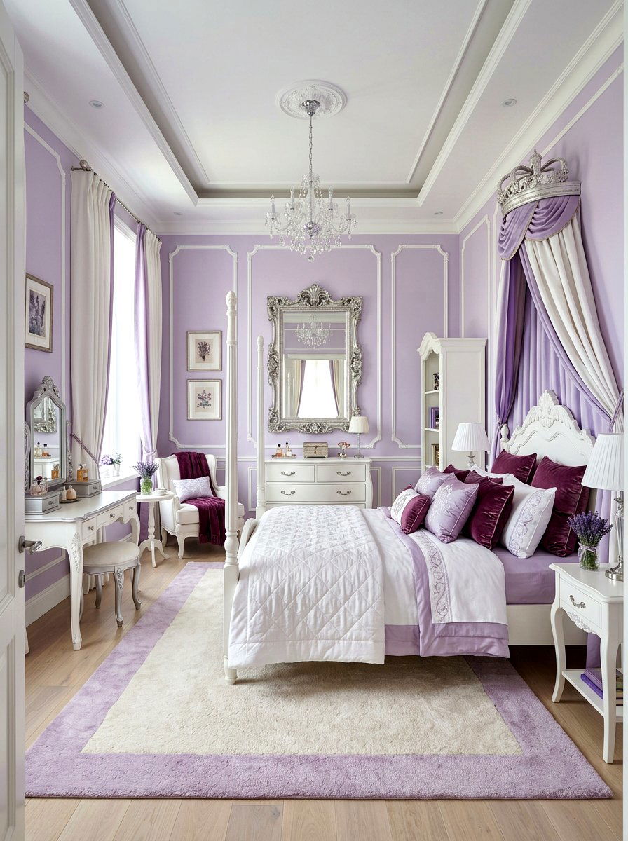 Lavender Princess Room - 30 princess bedroom ideas