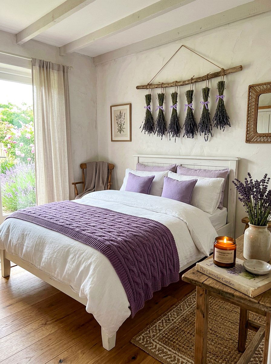 Lavender Scent Decor - 30 flower market bedroom ideas