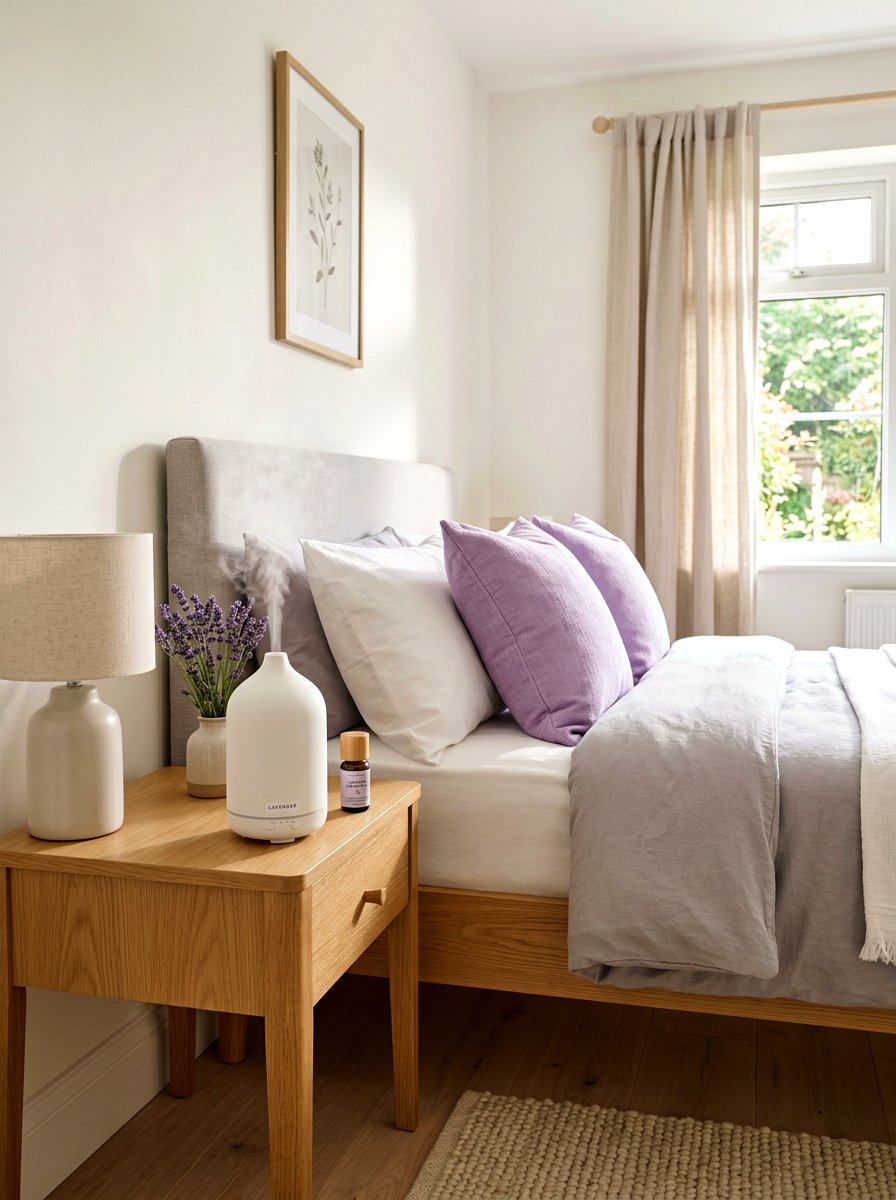 Lavender Scent Diffuser - 30 low stimulation bedroom ideas