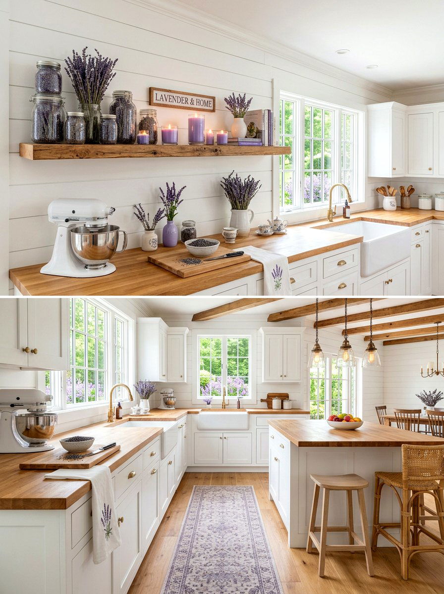 Lavender Scented Kitchen - 30 spring kitchen decor ideas