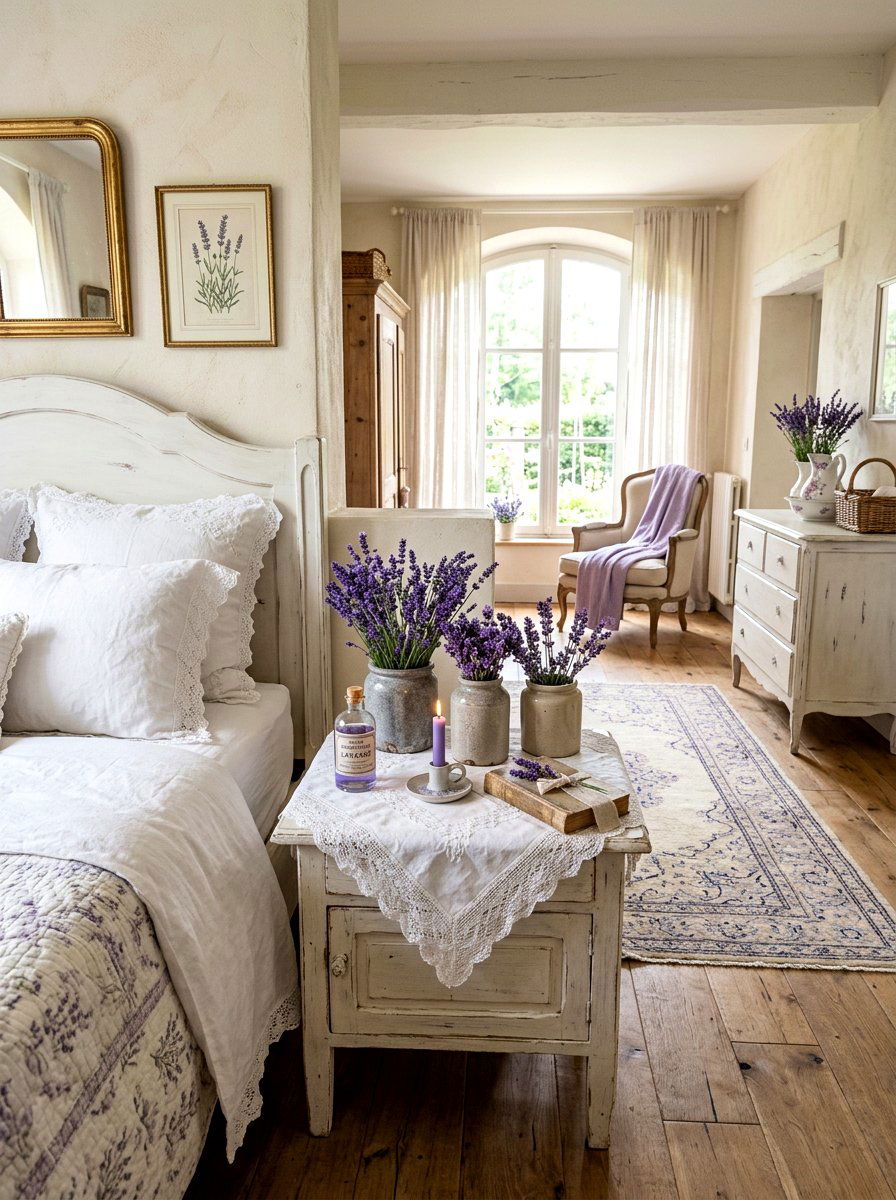 Lavender Table Decor - 30 floral centerpiece ideas