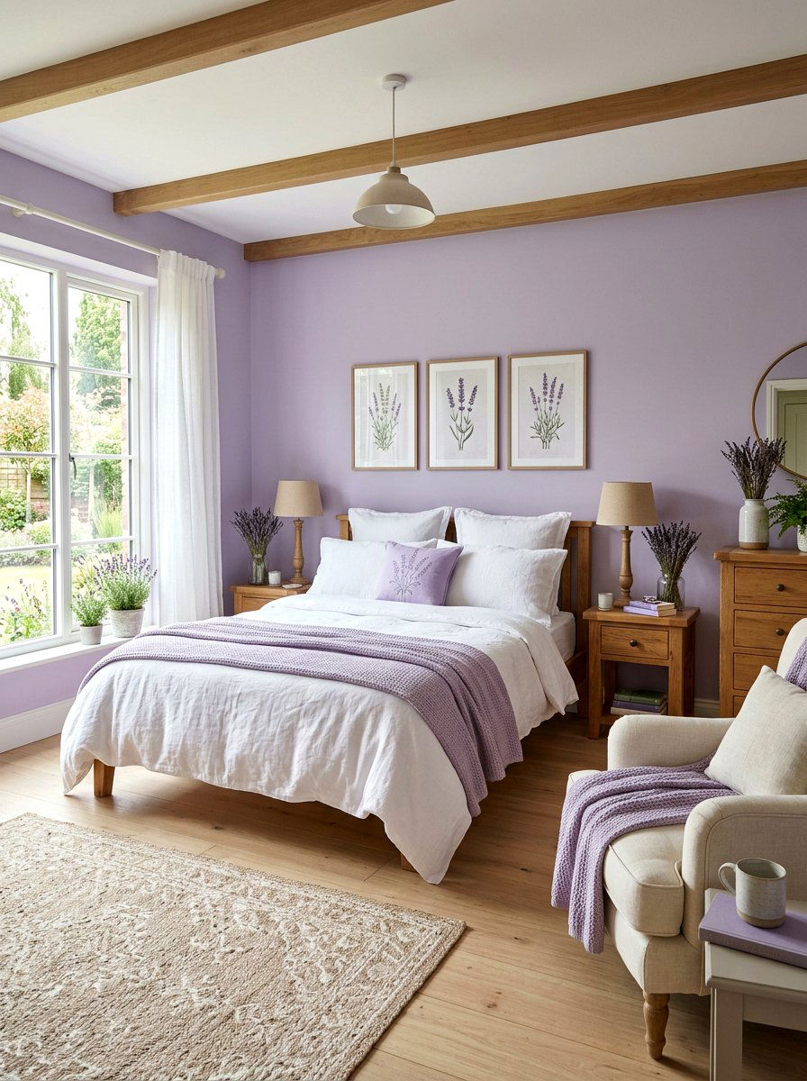 Lavender Themed Bedroom - 30 bloomcore bedroom ideas