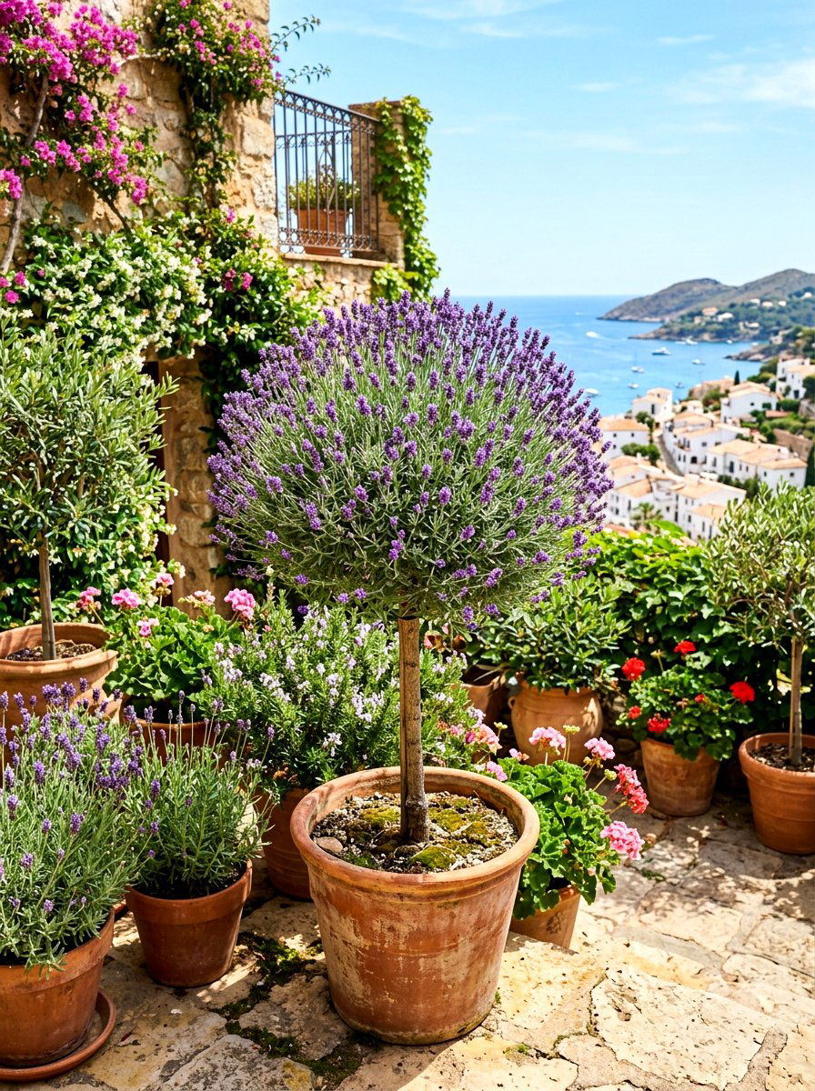Lavender Topiary - 30 topiary garden ideas