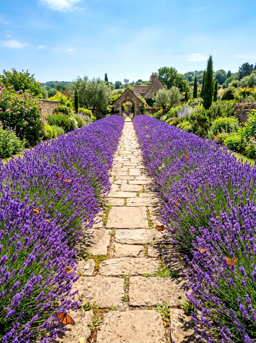 Lavender Walkway - 30 English garden ideas