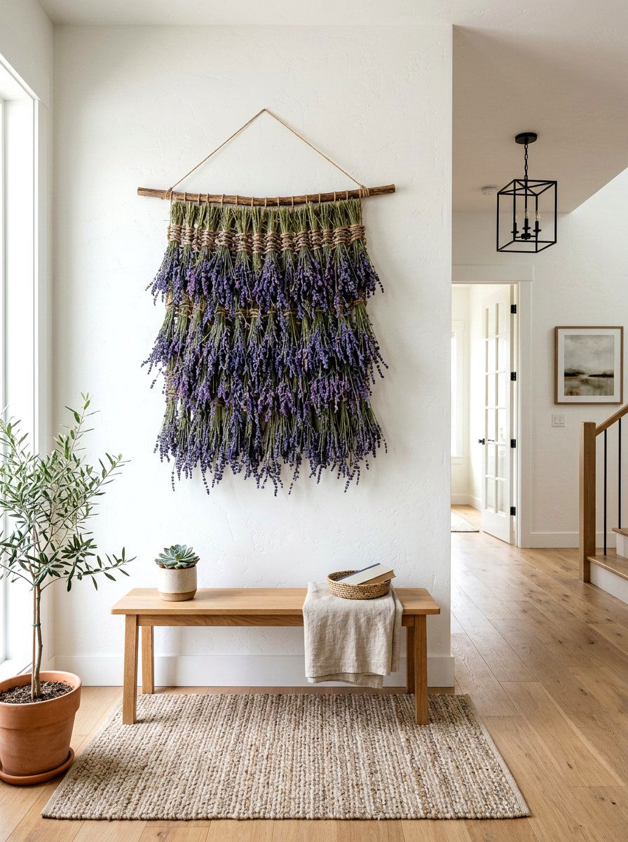 Lavender Wall Decor - 30 aromatherapy room ideas