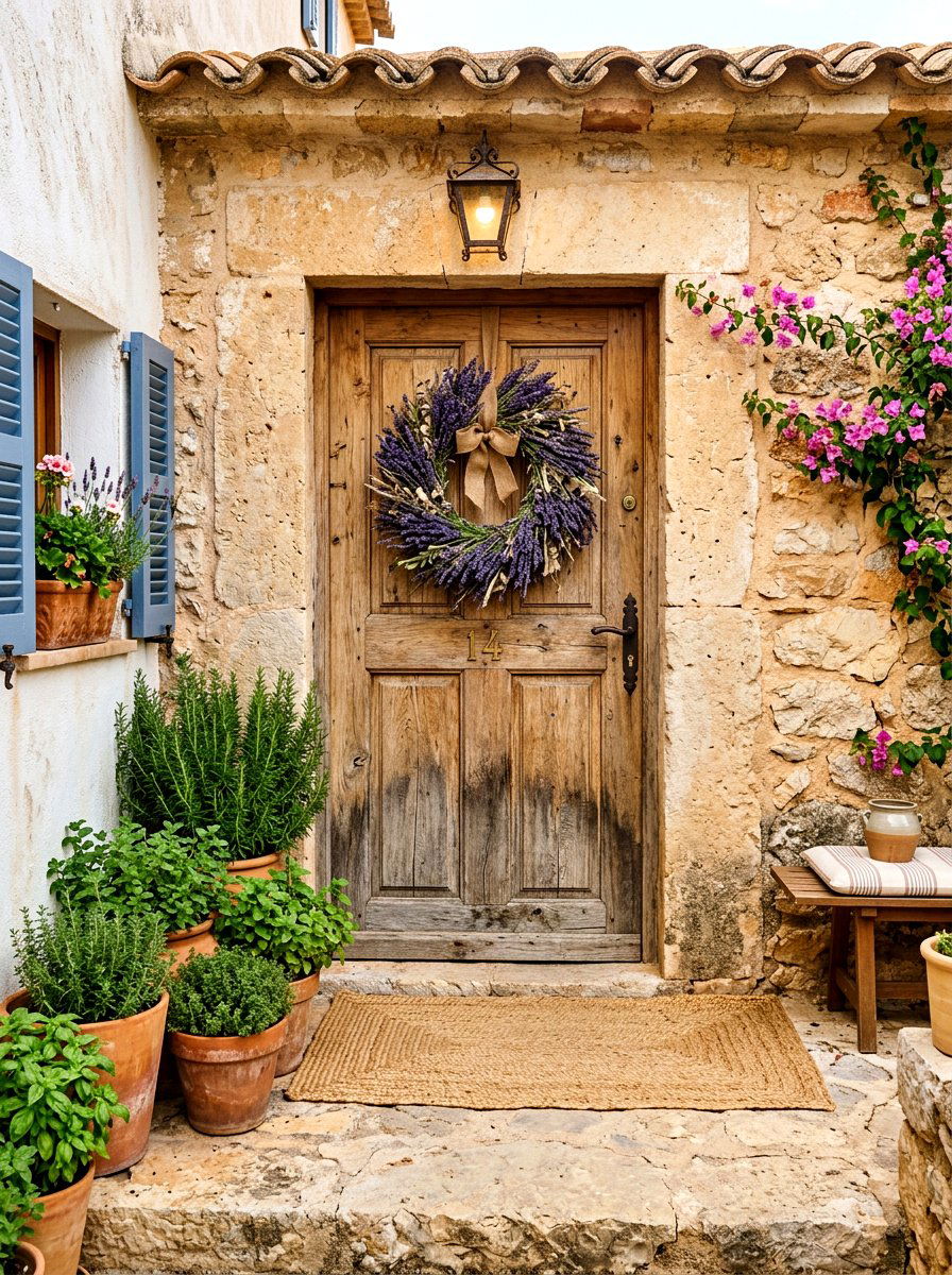 Lavender Wreath - 30 door wreath ideas