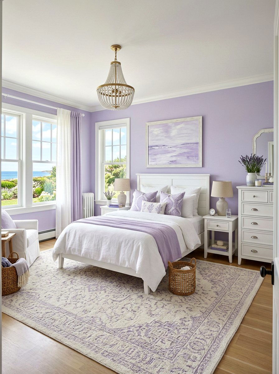 Lavender and white bedroom - 30 lavender bedroom ideas
