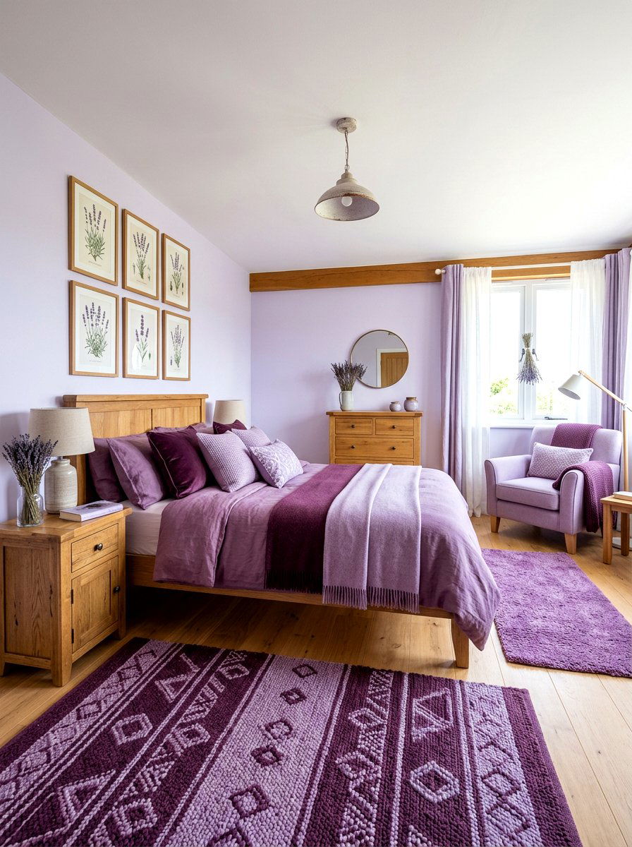 Lavender bedroom decor - 30 fairytale bedroom aesthetic ideas