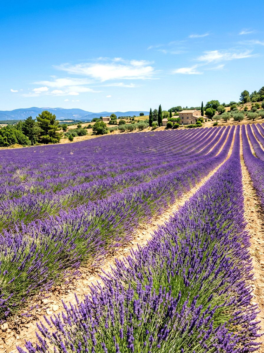 Lavender flower row - 30 cut flower garden ideas