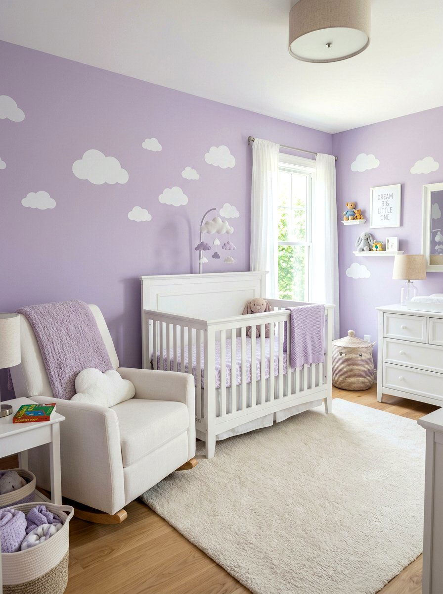 Lavender nursery bedroom - 30 lavender bedroom ideas