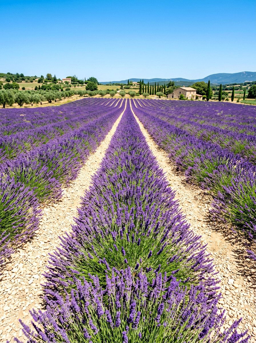 Lavender patch - 30 flower farm backyard ideas