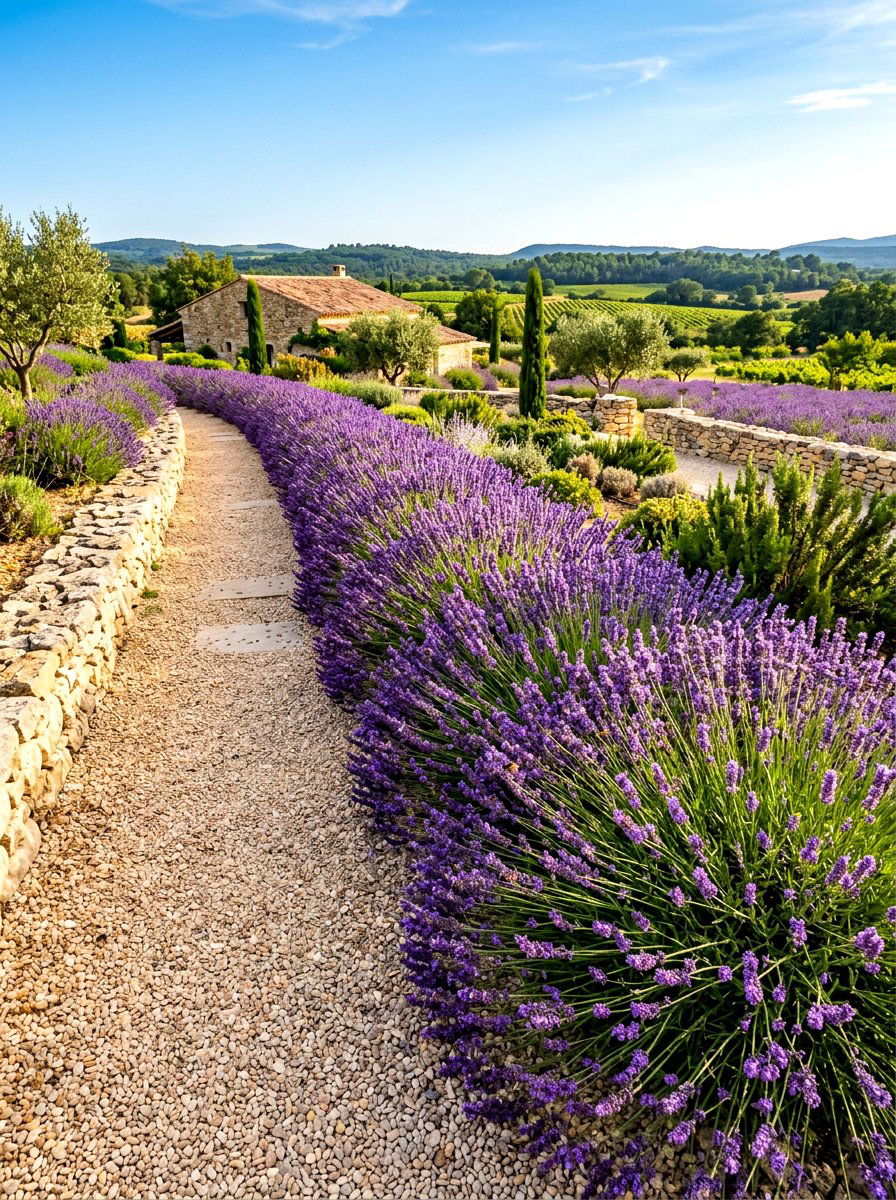 Lavender plant garden border - 30 garden border ideas