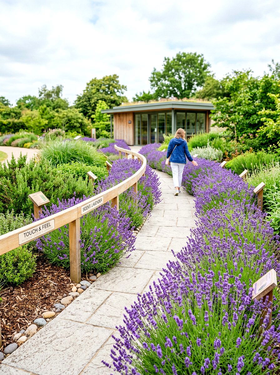 Lavender sensory garden walkway - 30 lavender garden ideas