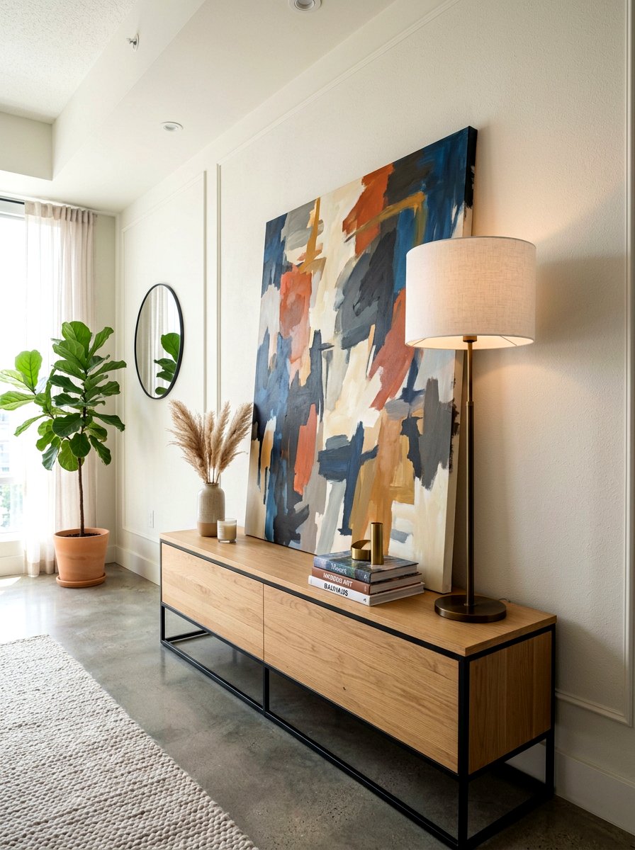 Layered Art Lamp - 30 buffet lamp styling ideas