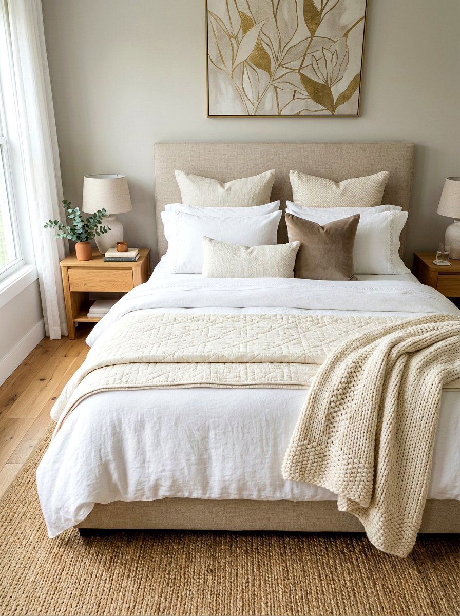 Layered Bed Linens - 30 frilly bedroom ideas