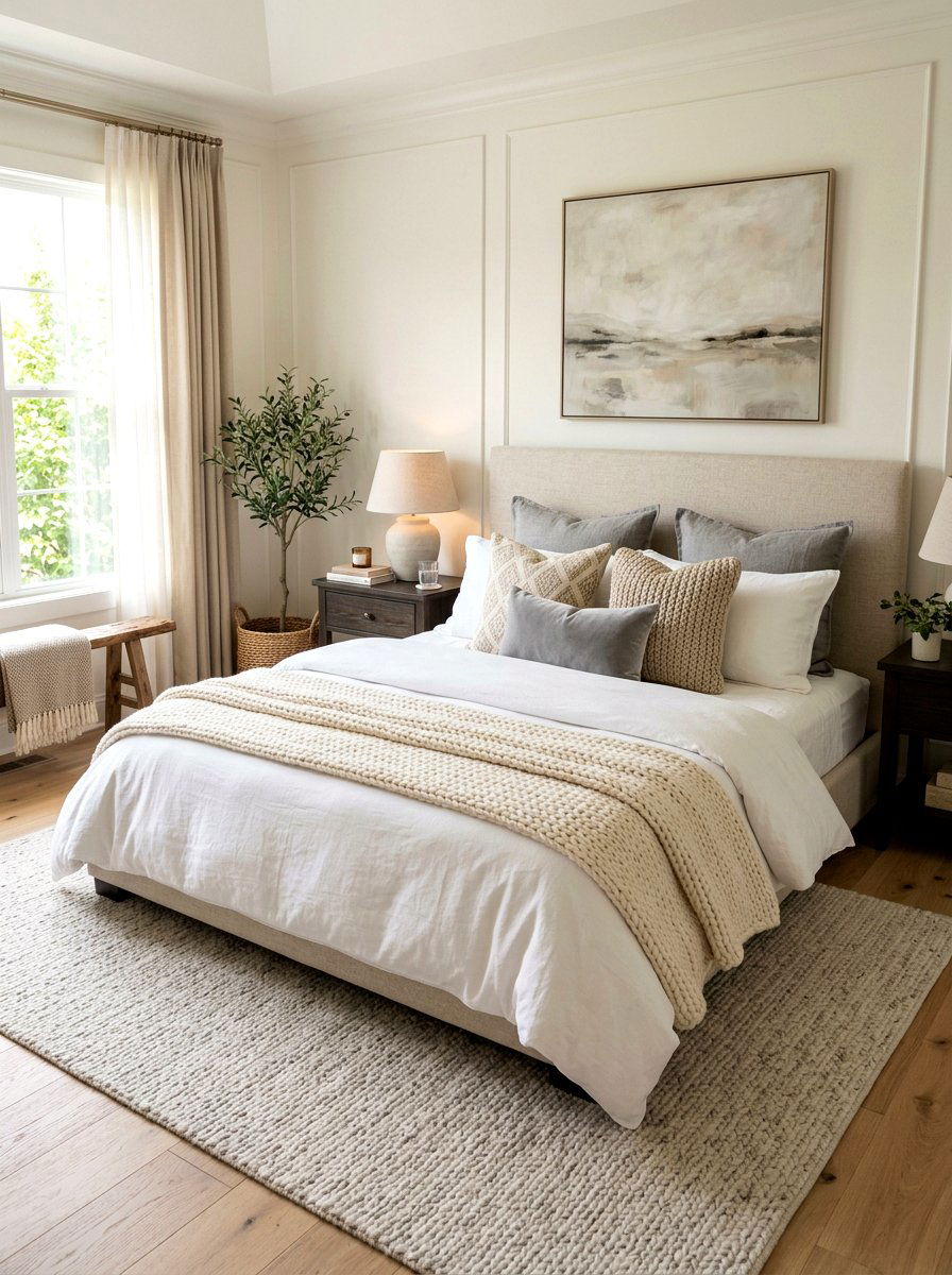 Layered Bedding - 30 romantic hotel bedroom ideas