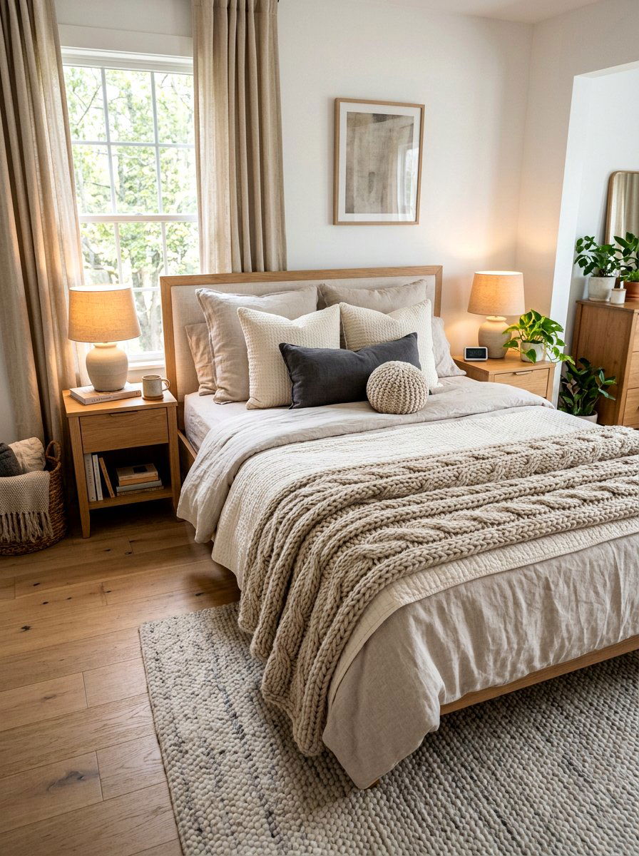 Layered Bedding Bedroom Style - 30 California casual bedroom ideas