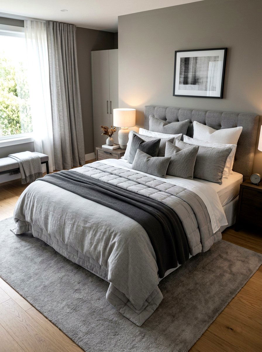 Layered Bedding Bedroom - 30 romantic master bedroom ideas