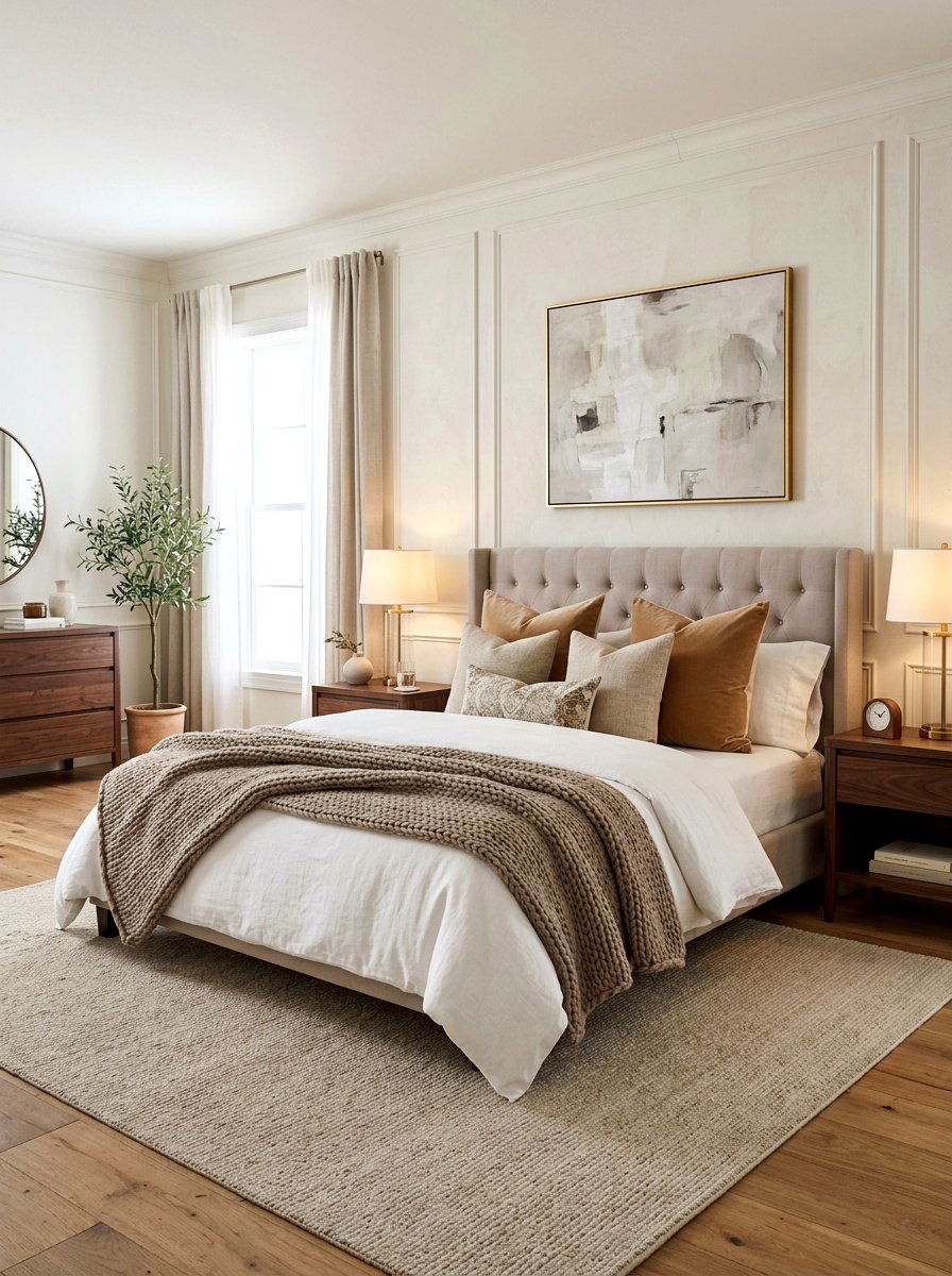 Layered Bedding - 30 camera ready home styling ideas