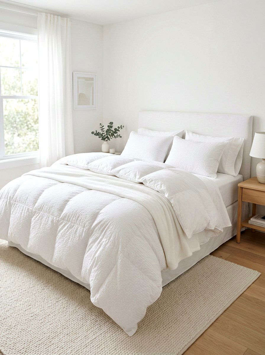 Layered Cotton Duvet - 30 layered bed styling ideas