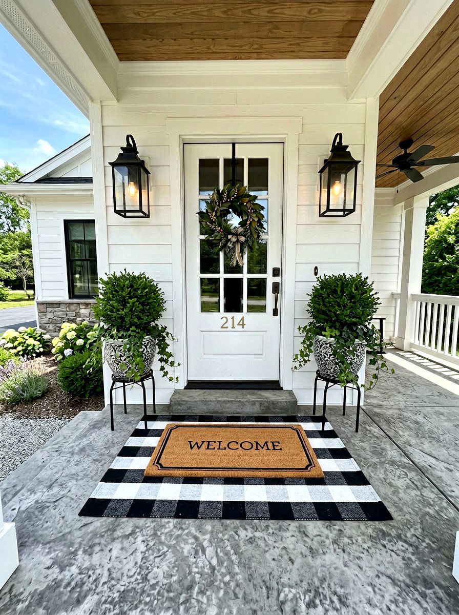 30 Front Porch Rug Ideas That Add Style and Warmth
