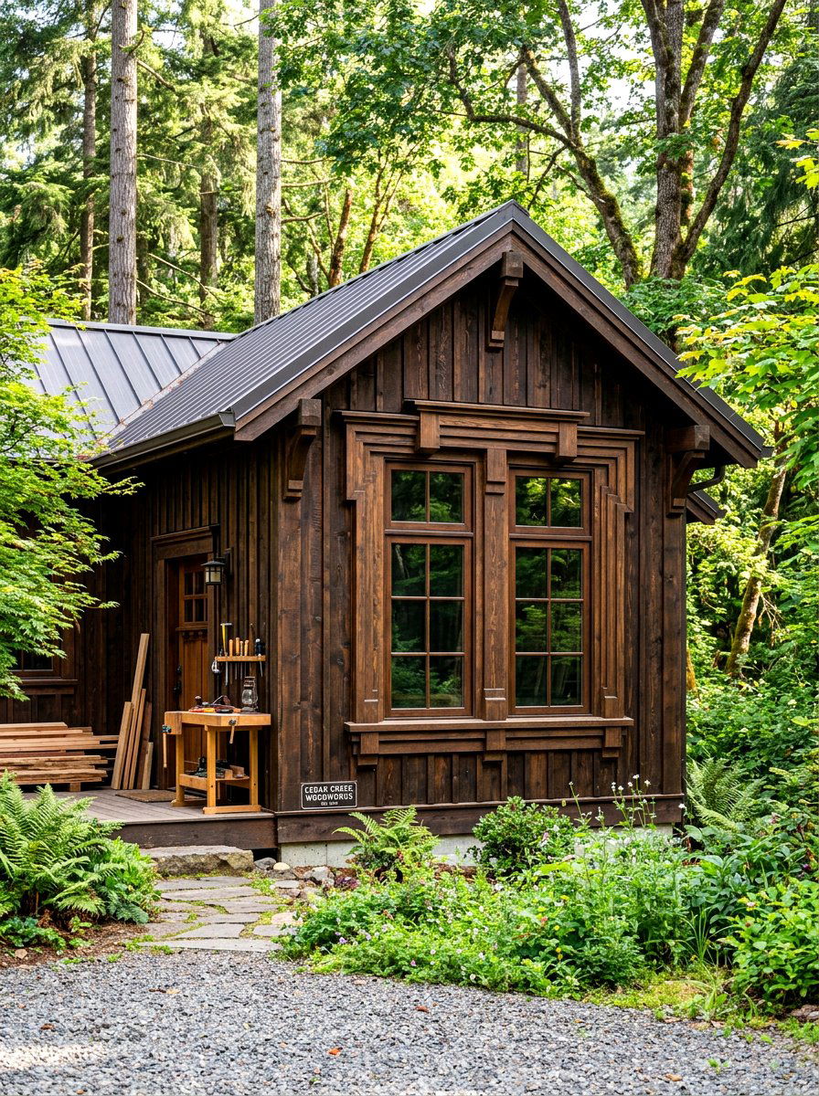 Layered Double Window Trim - 30 shed window trim ideas