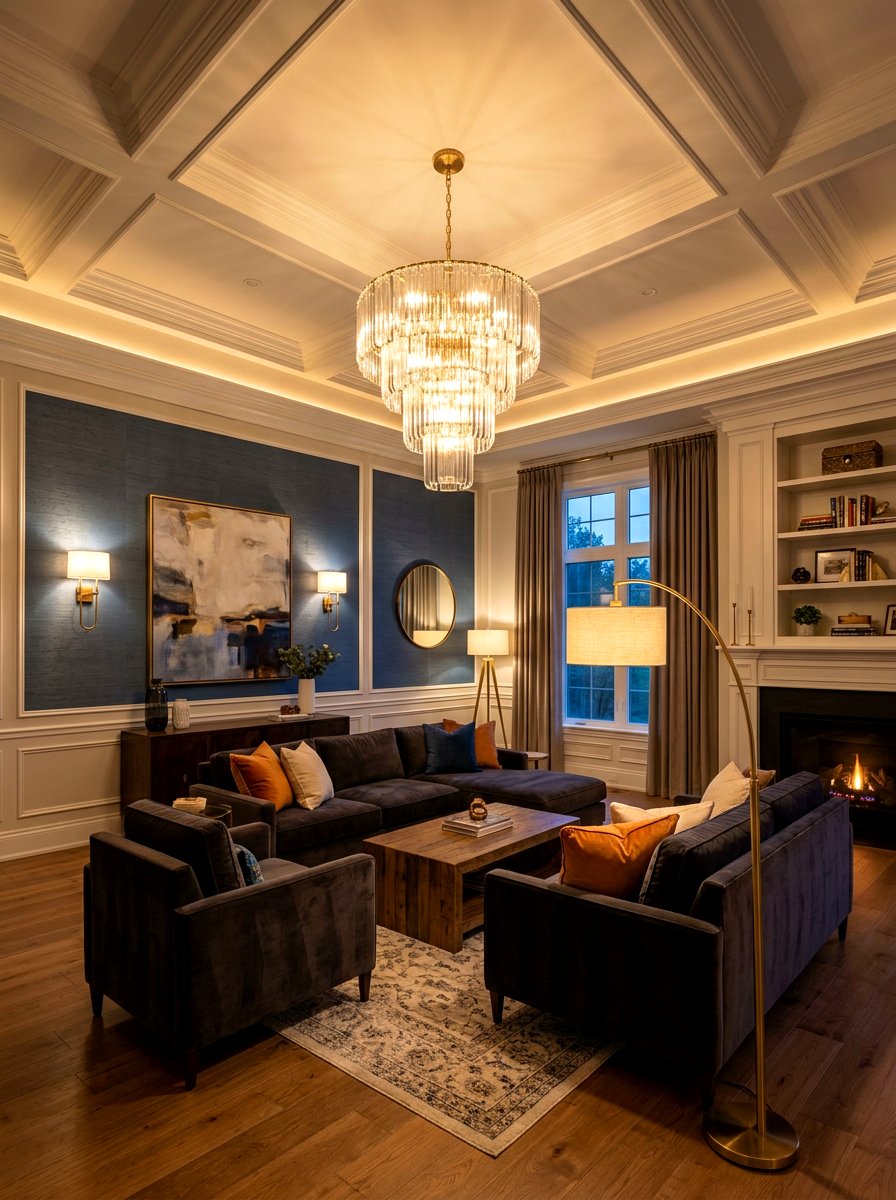 Layered Lighting - 30 trend forward living room ideas
