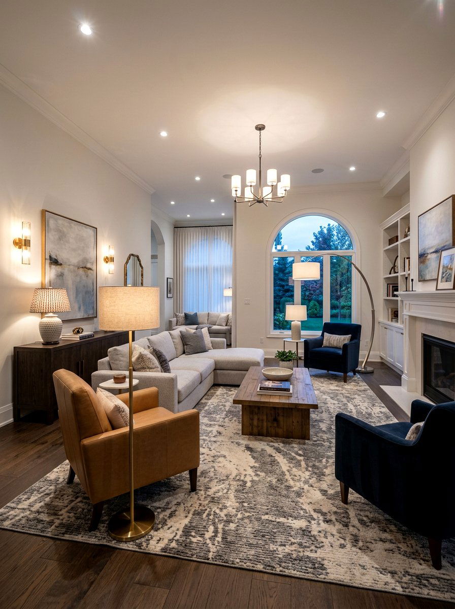 Layered Lighting Layout - 30 no overhead light apartment ideas