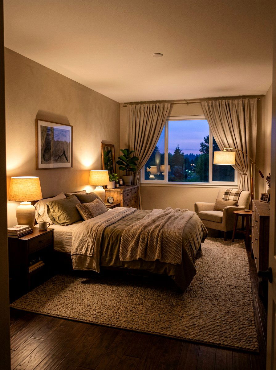 Layered Lighting - 30 Nancy Meyers bedroom ideas