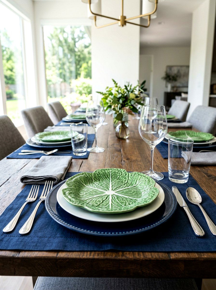Layered Plate Setting - 30 lettuce plate dining ideas