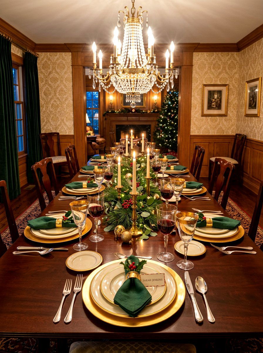 Layered Plate Setting - 30 dining table decor ideas