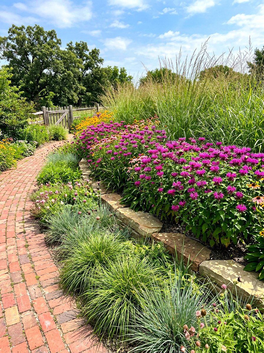 Layered Prairie Garden - 30 prairie style garden ideas