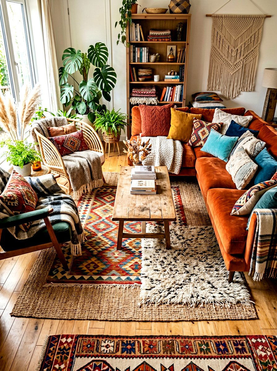 Layered Textile Comfort Zone - 30 patio decorating ideas