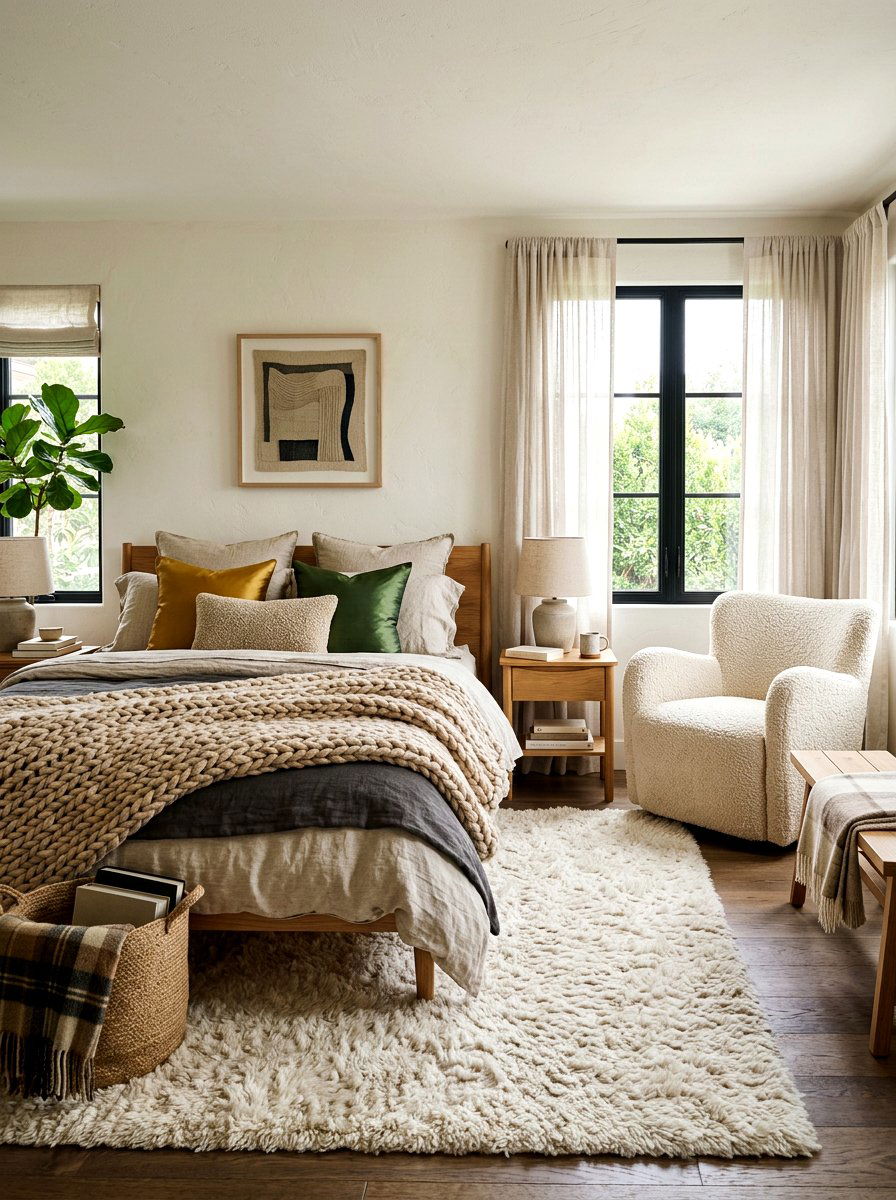 Layered Texture Bedroom - 30 soft luxury bedroom ideas