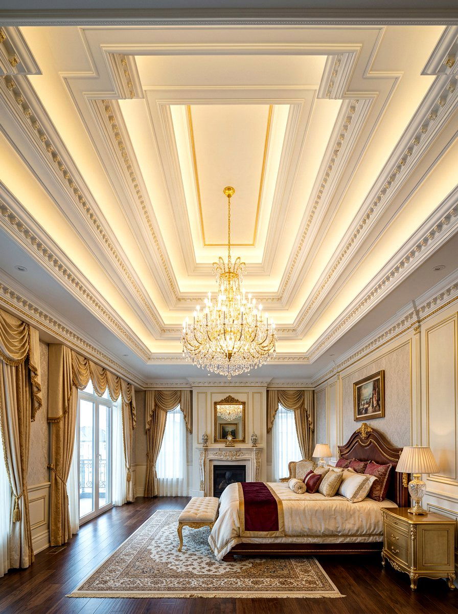 Layered Tray Ceiling - 30 tray ceiling ideas