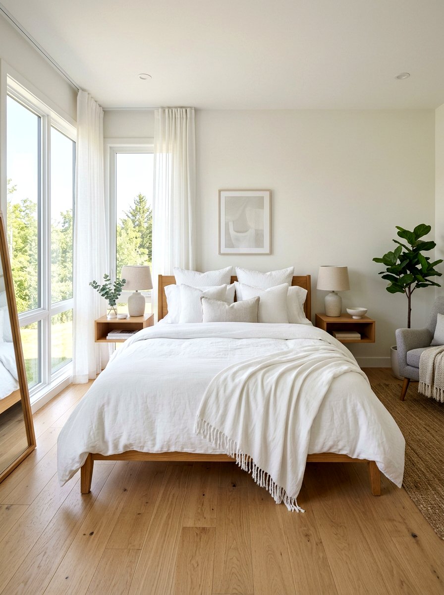 Layered White Bedding - 30 elevated bed styling bedroom ideas