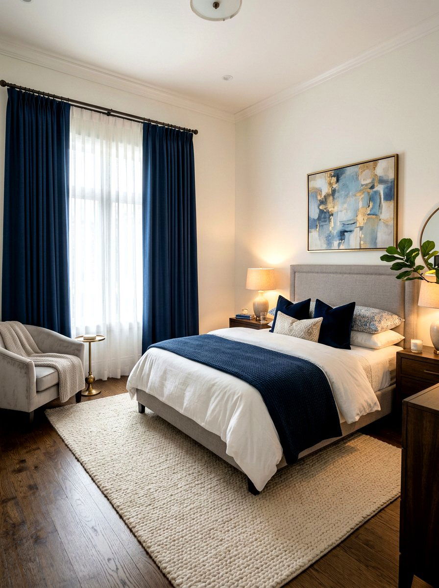 Layered curtains with blackout - 30 sheer curtain ideas