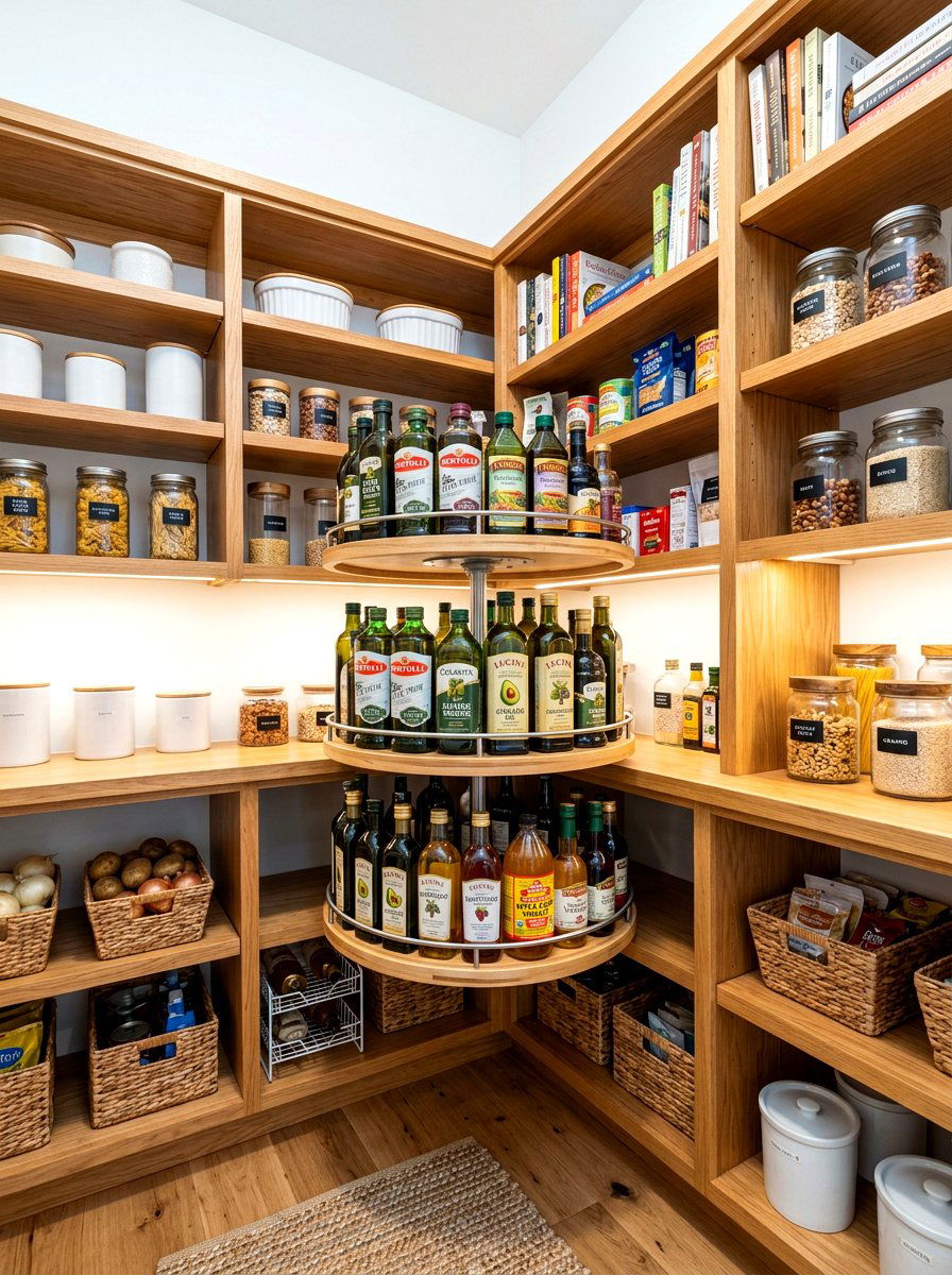 Lazy Susan For Corners - 30 pantry reset ideas