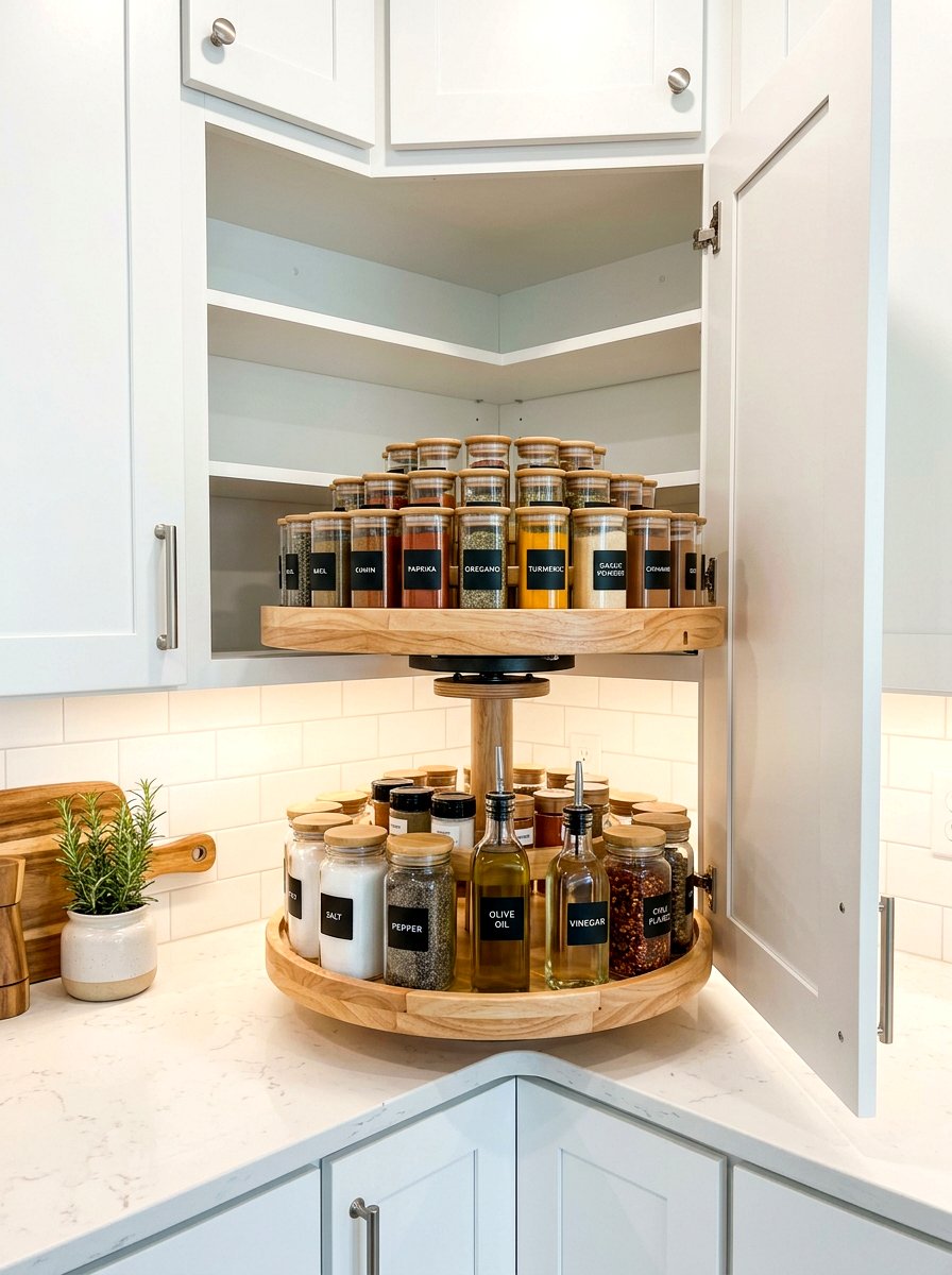 Lazy Susan Turntable - 30 reusable storage ideas
