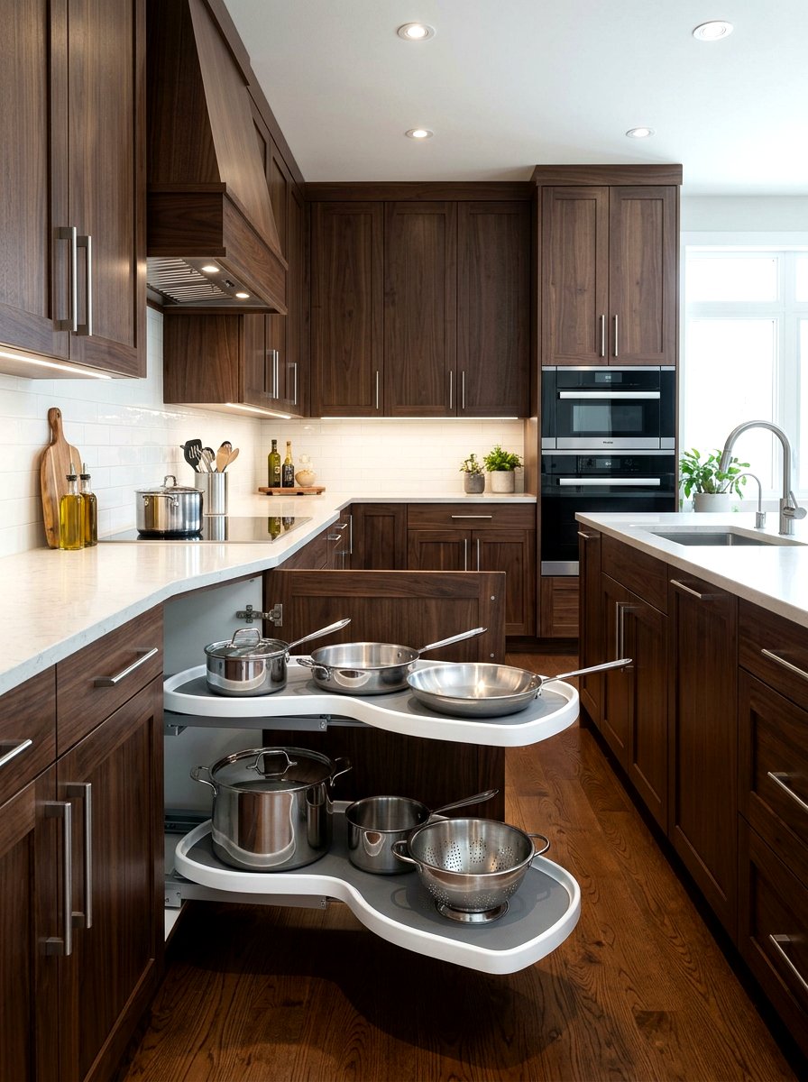 LeMans Pull Out System - 30 kitchen corner cabinet ideas